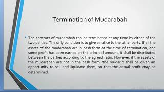 Termination of mudarabah [upl. by Addiego863]