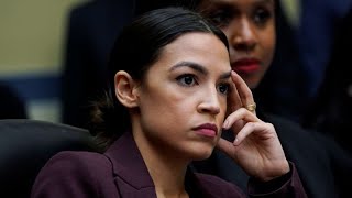 Alexandria OcasioCortez questions big bank CEOs in congressional hearing [upl. by Ahsenod]