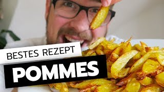 Die besten OFENPOMMES – Pommes selbst machen ohne FritteuseGeschmacksverstärker [upl. by Lurleen]