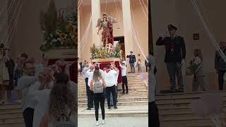 Processione San Michele arcangelo Trapani 2024 bande perte processione musica festa [upl. by Lovato]