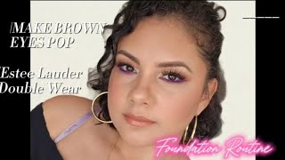 Foundation routine amp Making brown eyes POP  TUTORIAL [upl. by Deloris59]