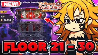 HOW TO BEAT FLOOR 2130 Tower of Trials Strength Hard  7DS Idle Adventure [upl. by Harman231]