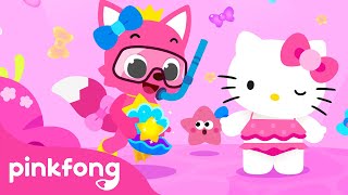 Baby Shark featuring Hello Kitty  Hello Friends  Baby Shark Song  Pinkfong Songs for Children [upl. by Walworth]