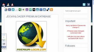 cuentas premium para jdownloader 2012 [upl. by Dnalon]