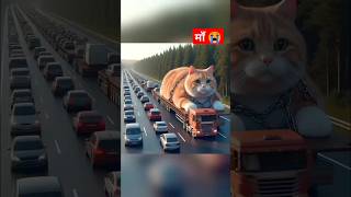 Little Cat बना Giant Cat 😭 catsoftiktok​ cat​ cute​ aiart​ poorcat​ catlover tiktok [upl. by Yraeht]