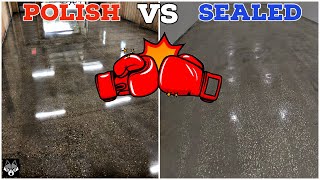 Grind and Seal vs Polished Concrete Floors Which is Better [upl. by Ylrehs235]