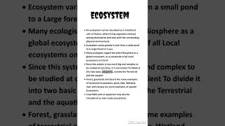 Ecosystem  Ncert  Ecology [upl. by Schnur]