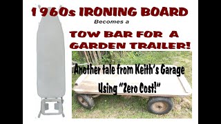 1960s IRONING BOARD BECOMES A TOW BAR FOR A GARDEN TRAILER wwwcrackerbooksfr [upl. by Vlad]