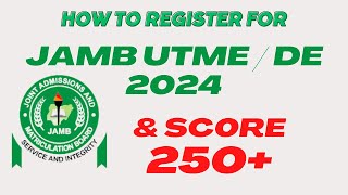 How to Register For JAMB 2024 amp How to Get JAMB Profile Code Get High Score in JAMB UTME 2024 [upl. by Assilev]