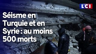 Séisme de magnitude 78 en Turquie et en Syrie  au moins 500 morts [upl. by Annabell]