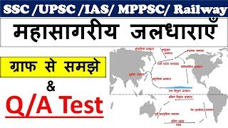 Geography  Ocean current  महासागरीय जलधाराएँ  Geography GK Question for SSC CHSL CGL Railway [upl. by Mure194]