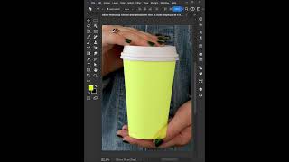 Adobe Photoshop Tutorial  How to make cup paper mockup easily photoshop photoshoptutorial [upl. by Chambers]