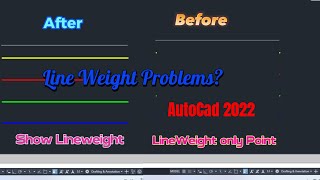 Line Weight Not Show Only Point Comes of AutoCad [upl. by Aicemed]