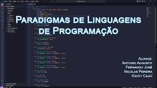 Apresentação do Projeto da Unidade 02  Paradigmas de Linguagens de Programação [upl. by Dnomsaj]