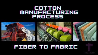 How cotton is processed  Cotton manufacturing process  Stages of cotton production [upl. by Hepsoj558]