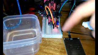 Rain sensing with a microbit [upl. by Lenoyl]