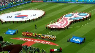 México vs korea en  ROSTOVONDON el himno nacional en el mundial de Rusia 2018 [upl. by Seiuqram653]