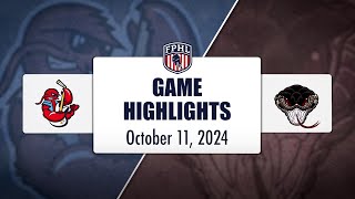 Rock Lobsters vs Moccasins  Game 1 Highlights  101124  FPHL [upl. by Otilia]