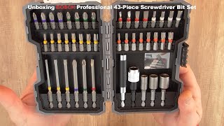 Unboxing BOSCH Professional 43 Piece Screwdriver Bit Set  Bob The Tool Man [upl. by Christmann]