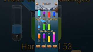 Water Sort  Challenges Hard  Level 53 [upl. by Ofloda]