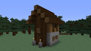 How To Build a Minecraft Taiga Village Cartography House [upl. by Nennerb382]