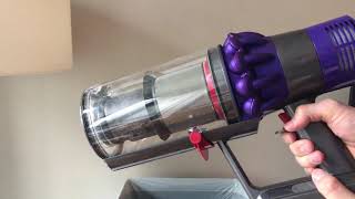 How to Empty the Bin of a Dyson V10 Vacuum [upl. by Kcirderfla241]