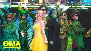 The cast of Wicked performs One Short Day on GMA l GMA [upl. by Eniamej501]