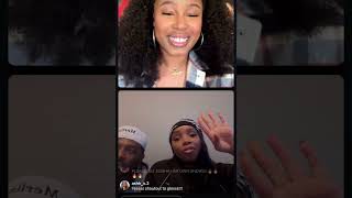 Light skin Keisha cocavango and bet plus on instagram live 11124 [upl. by Vasilis303]