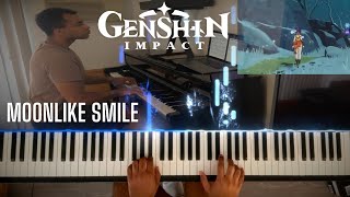 Moonlike Smile  Genshin Impact Dragonspine OST Piano Cover [upl. by Barnett]