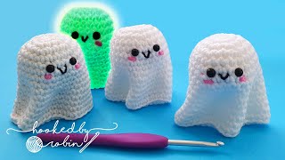 Crochet Amigurumi Ghost  NO SEWING REQUIRED 👻 [upl. by Hengel]