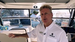 Tour the 2018 Aquila 36 Power Catamaran [upl. by Kere426]