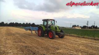 CLAAS ARES 557 ATX amp LEMKEN KARAT 9 FIELD DEMONSTRATION  TARLA GÖSTERİSİ 2014 PART3 HD VIDEO [upl. by Enaasiali]