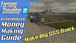 Farming Simulator 22  Greenhouses Ultimate Money Making Guide [upl. by Kcireddor788]