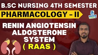 RENIN ANGIOTENSIN ALDOSTERONE SYSTEM I BSc NURSING 3RD SEM  bsc nursing pharmacology  BSc NURSING [upl. by Asilanna]