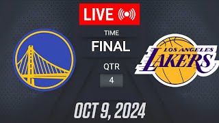 NBA LIVE Los Angeles Lakers vs Golden State Warriors  October 9 2024  NBA Pre Season LIVE 2K25 [upl. by Pitchford]