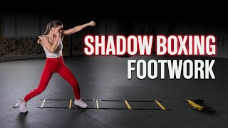 5 SHADOW BOXING FOOTWORK DRILLS  Beginner Friendly [upl. by Kenny99]