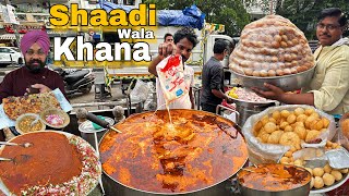 Delhi Street Food  INDIAN WEDDING Food Menu on street 😍 Street Food India [upl. by Faria]