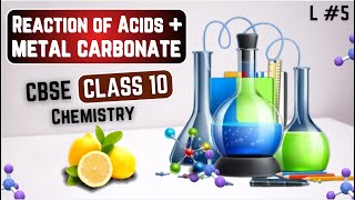 Reaction of Acids Metal Carbonate  Acid Bases and Salts  Class 10 Chemistry  Ch2  CBSE L 5 [upl. by Aleakam323]