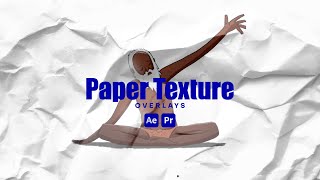 Paper Texture Overlays for Premiere Pro Tutorial [upl. by Llednew]