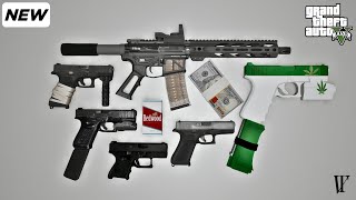 Gun Pack For GTA 5  SP Mods  Glock ARP MAGS [upl. by Nihahs]