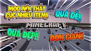 Cách Cài Mod Nội Thất Item Cực Đẹp Cực Nhiều  Decocraft Mod  Minecraft  Chicken McGamer [upl. by Jonme433]