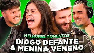 DIOGO DEFANTE amp MENINA VENENO NO PODPAH  MELHORES MOMENTOS [upl. by Nedroj]