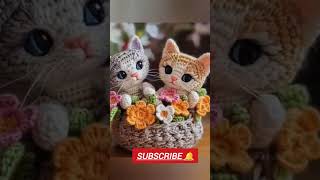 crochet catcrochetpatterns cats pets song newsong [upl. by Letsou]