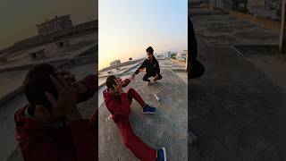 snatching rooftop parkour POV dont miss the end 🤫foryou entertainment trending 1million 😕 [upl. by Kersten]