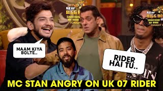 Bigg Boss 17 PROMO MC Stan Angry On Uk07Rider 😡 MC Stan Munawar Faruqui Winner Bigg Boss17 🥰 [upl. by Ainet]