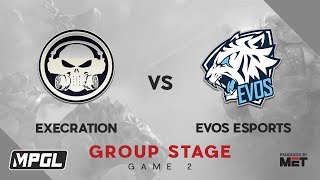 ENG Execration vs Evos Esports  Game 2  MPGL Asian Championship Dota 2 [upl. by Novehs]