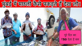 मुंबई में मछली कैसे पकड़ते हैं देख लो  life of fisherman  mumbai life ​⁠offabhishek0005 [upl. by Ansev]