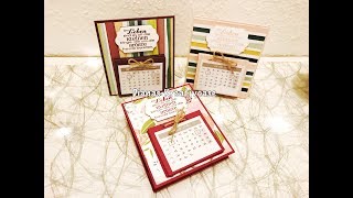 Silvester Gäste Goodie  Tischkalender mit Produkten von Stampin’ Up [upl. by Ecurb619]