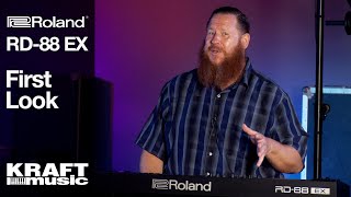 Roland RD88 EX Stage Piano  First Look [upl. by Yruj]