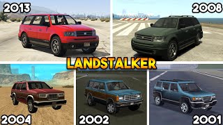 GTA  LANDSTALKER SUV FROM EVERY GTA GAME [upl. by Eivod]